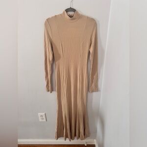 Ribbed Long Sleeve Maxi Dress